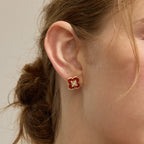 Secret Garden Clover Stud Earrings