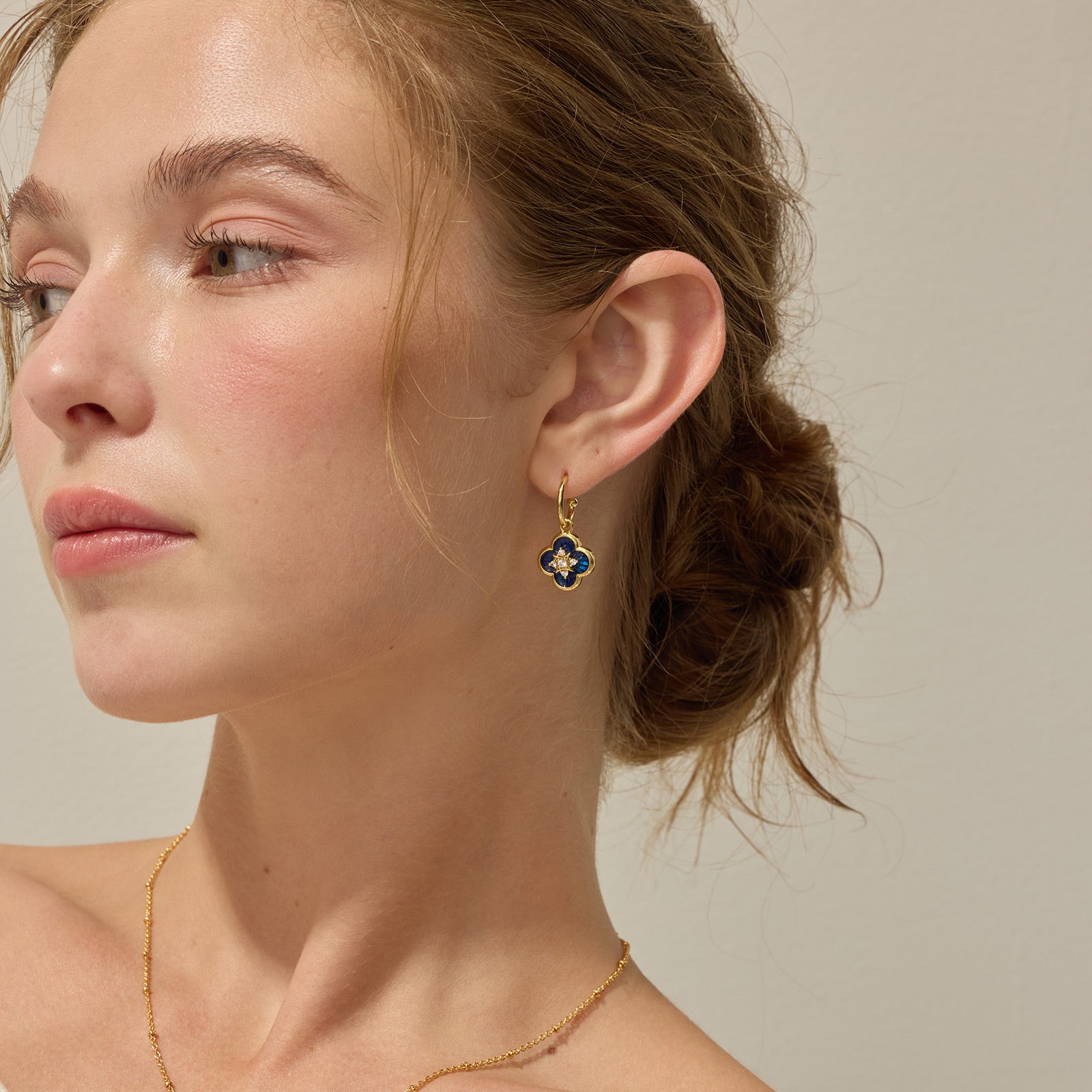 Secret Garden Clover Drop Earrings