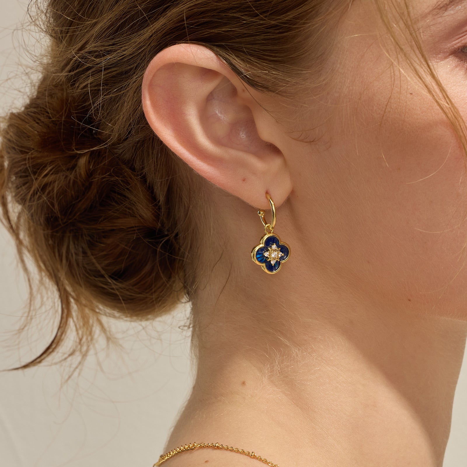 Secret Garden Clover Drop Earrings