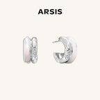 Felice Double Semicircle Hoop Earrings