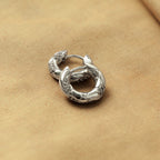 Good Luck Waffle Mini Hoop Earrings