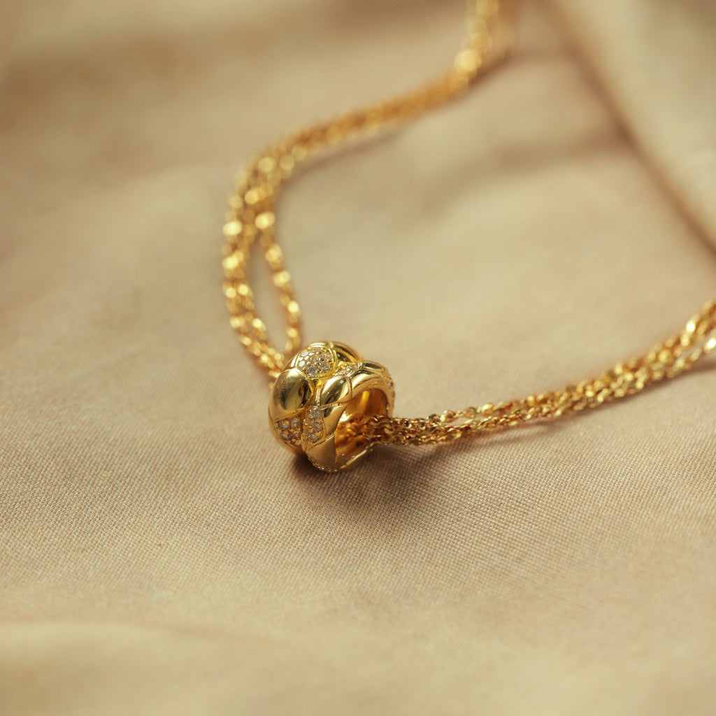 Good Luck Multi Strand Necklace with Charm