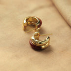 Felice Double Semicircle Hoop Earrings