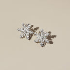 Crafted Snowflake Stud Earrings