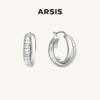 Mix & Match Double-Row Snake Chain Hoop Earrings