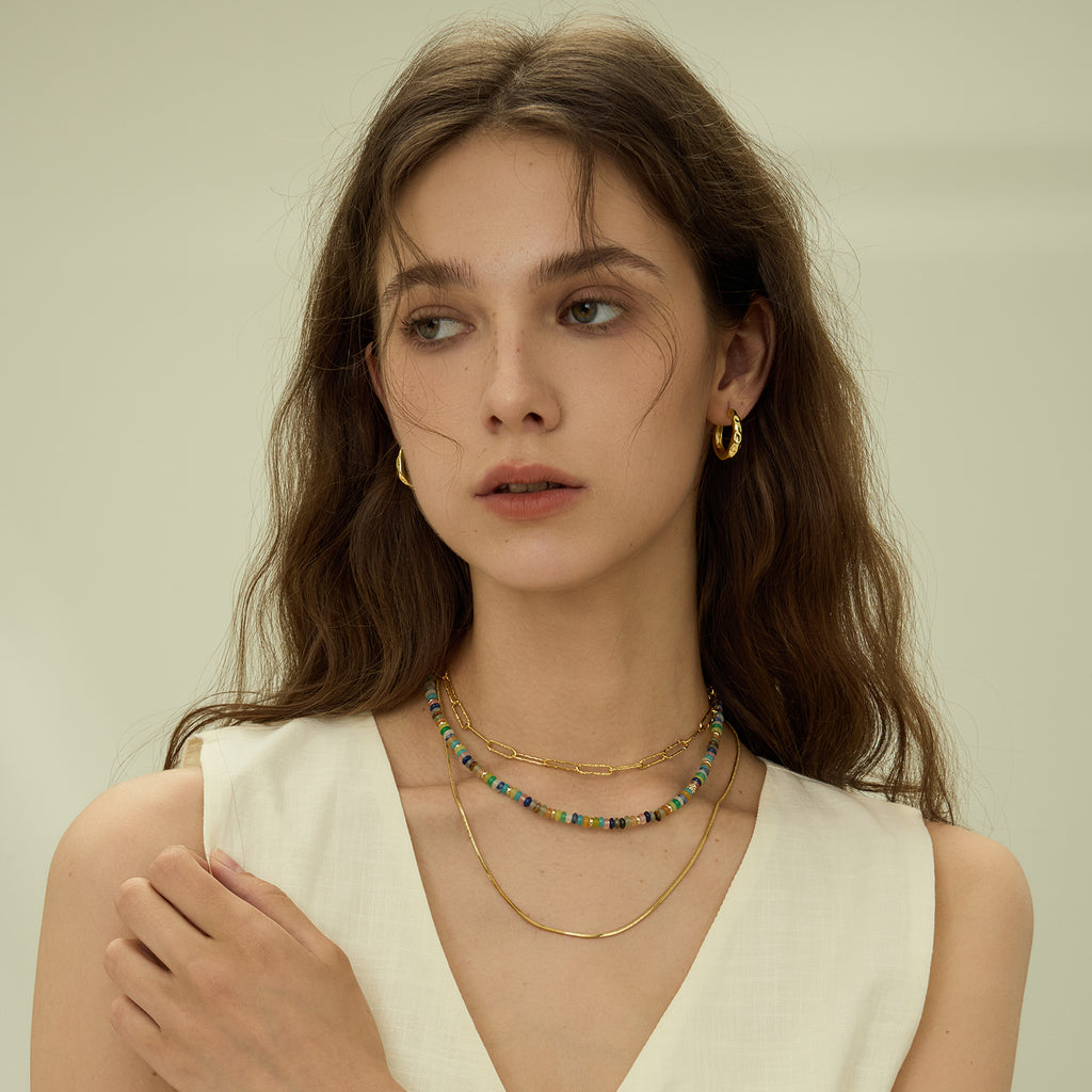 Secret Garden Rainbow Beaded Necklace
