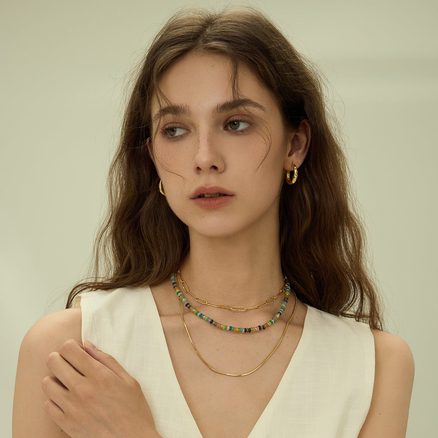 Secret Garden Rainbow Beaded Necklace