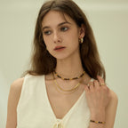 Secret Garden Tiger's Eye Beaded Necklace