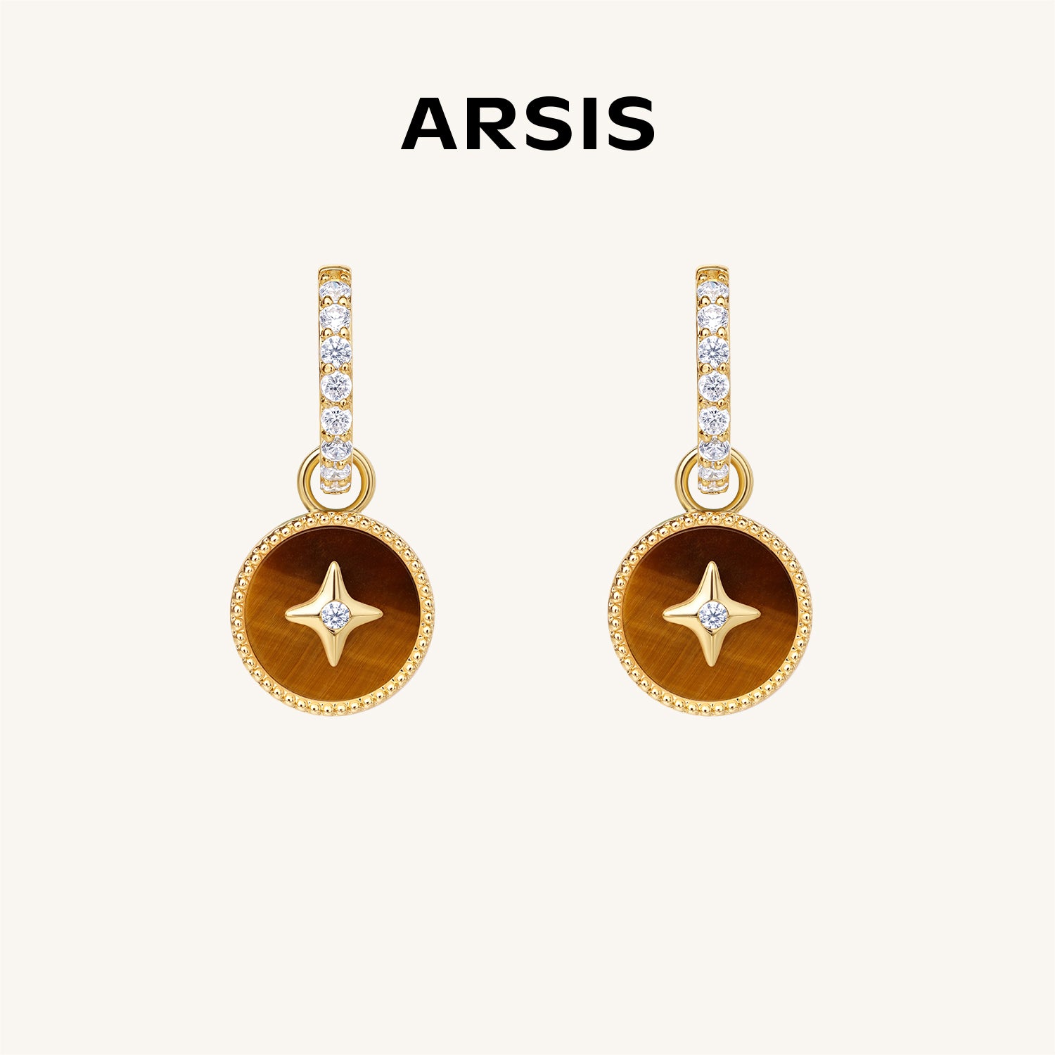 Lucky Star Huggie Earrings