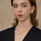 Good Luck Multi Strand Necklace with Charm