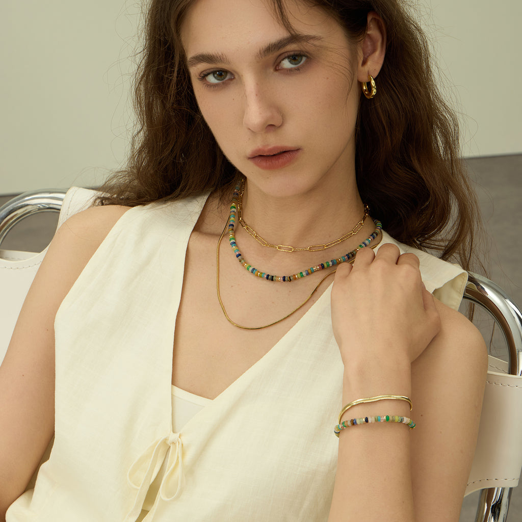 Secret Garden Rainbow Beaded Bracelet
