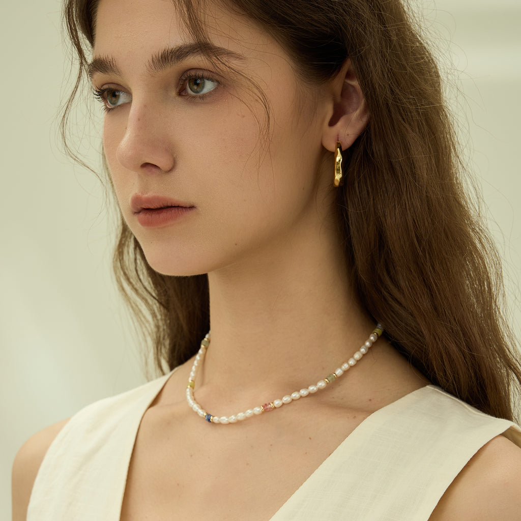 Secret Garden Pearl Beaded Necklace