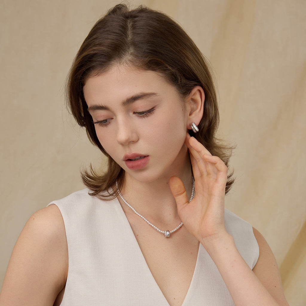 Felice Double Semicircle Hoop Earrings