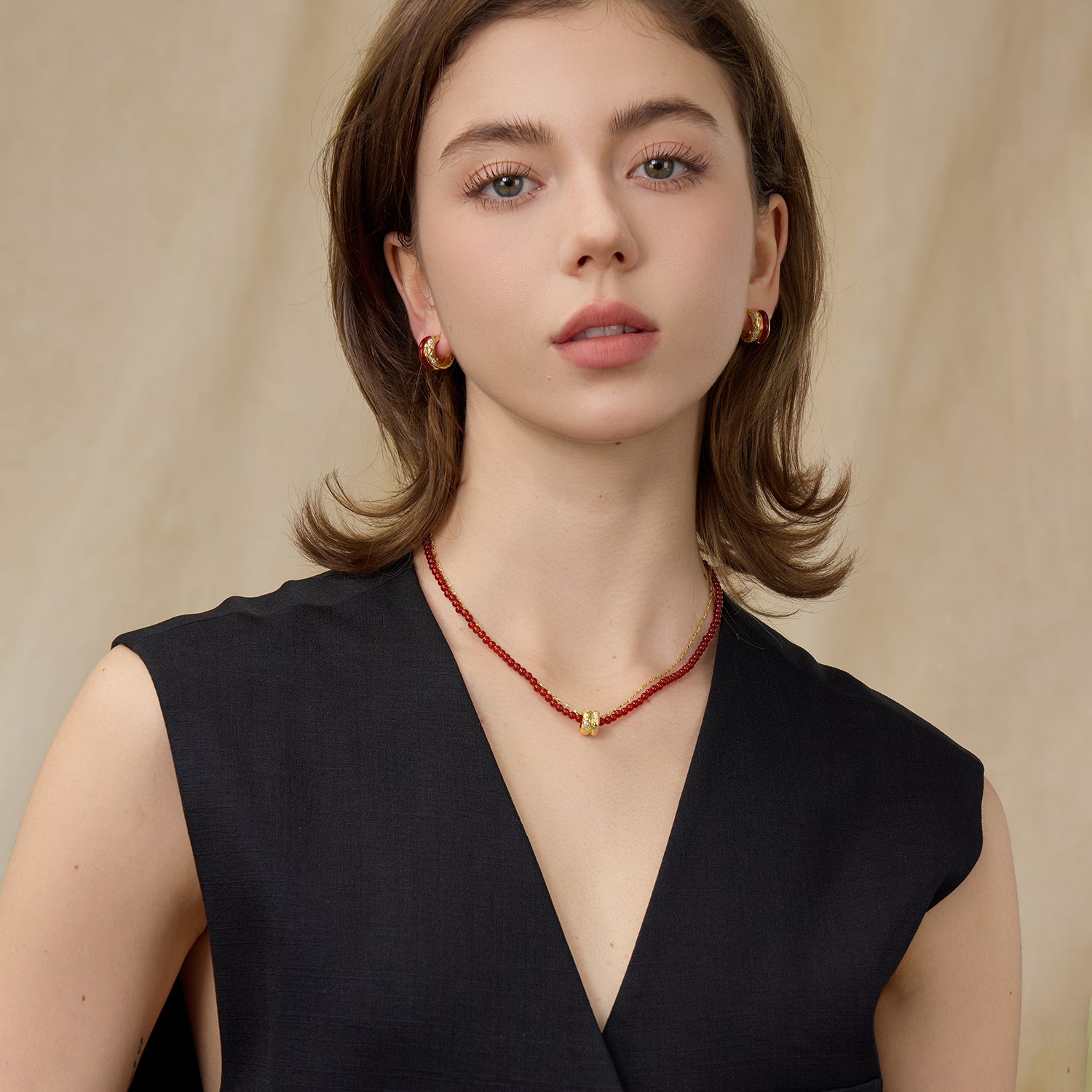 Felice Layered Beaded Necklace
