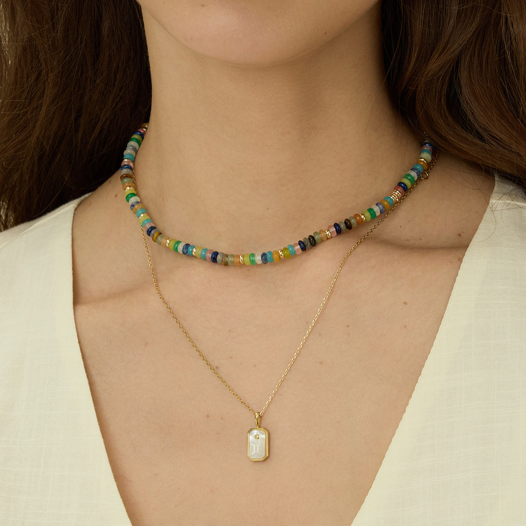 Secret Garden Rainbow Beaded Necklace