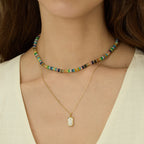 Secret Garden Rainbow Beaded Necklace
