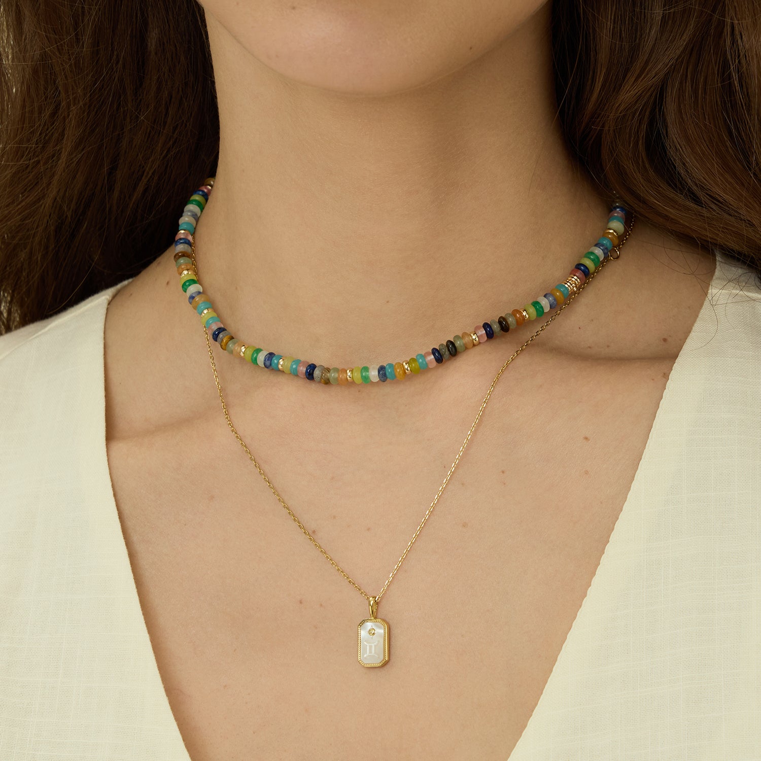 Secret Garden Rainbow Beaded Necklace