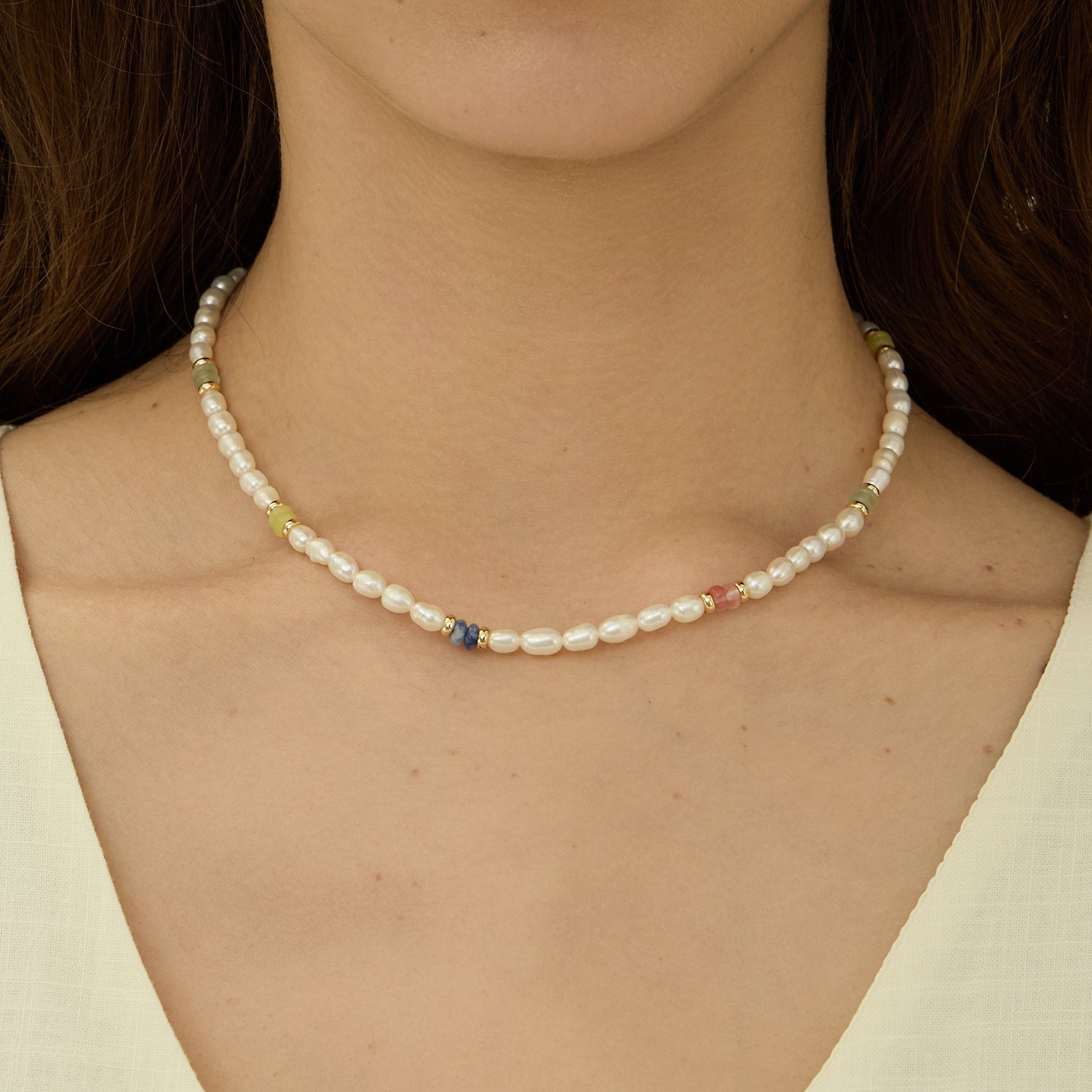 Secret Garden Pearl Beaded Necklace