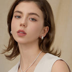 Felice Double Semicircle Hoop Earrings