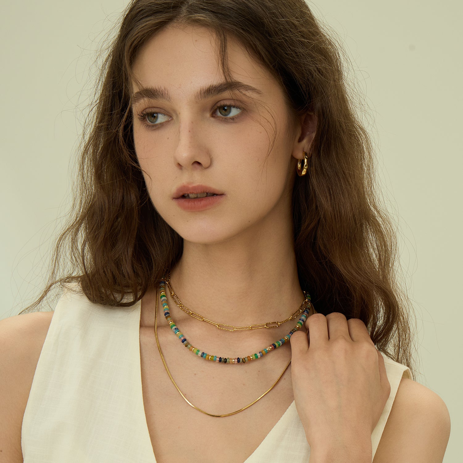 Secret Garden Rainbow Beaded Necklace