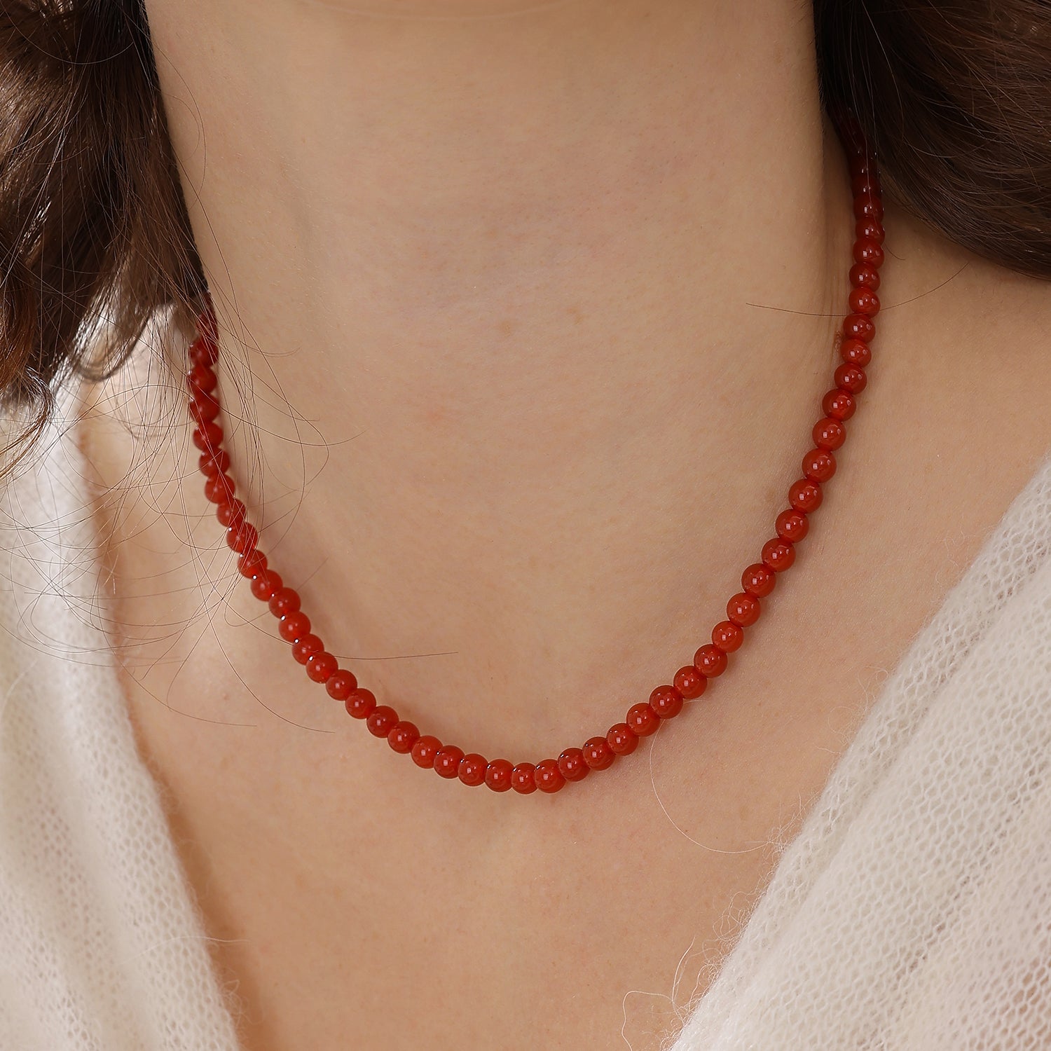 Good Luck Red Agate Jewelry Set