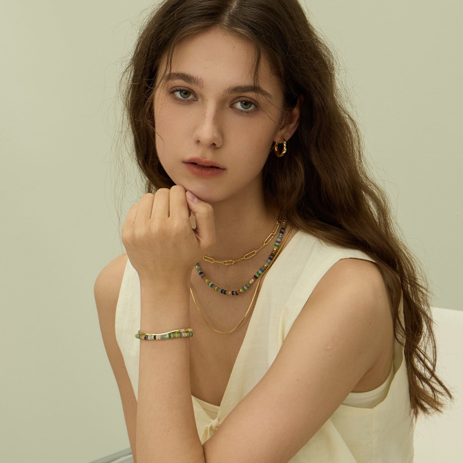 Secret Garden Rainbow Beaded Bracelet