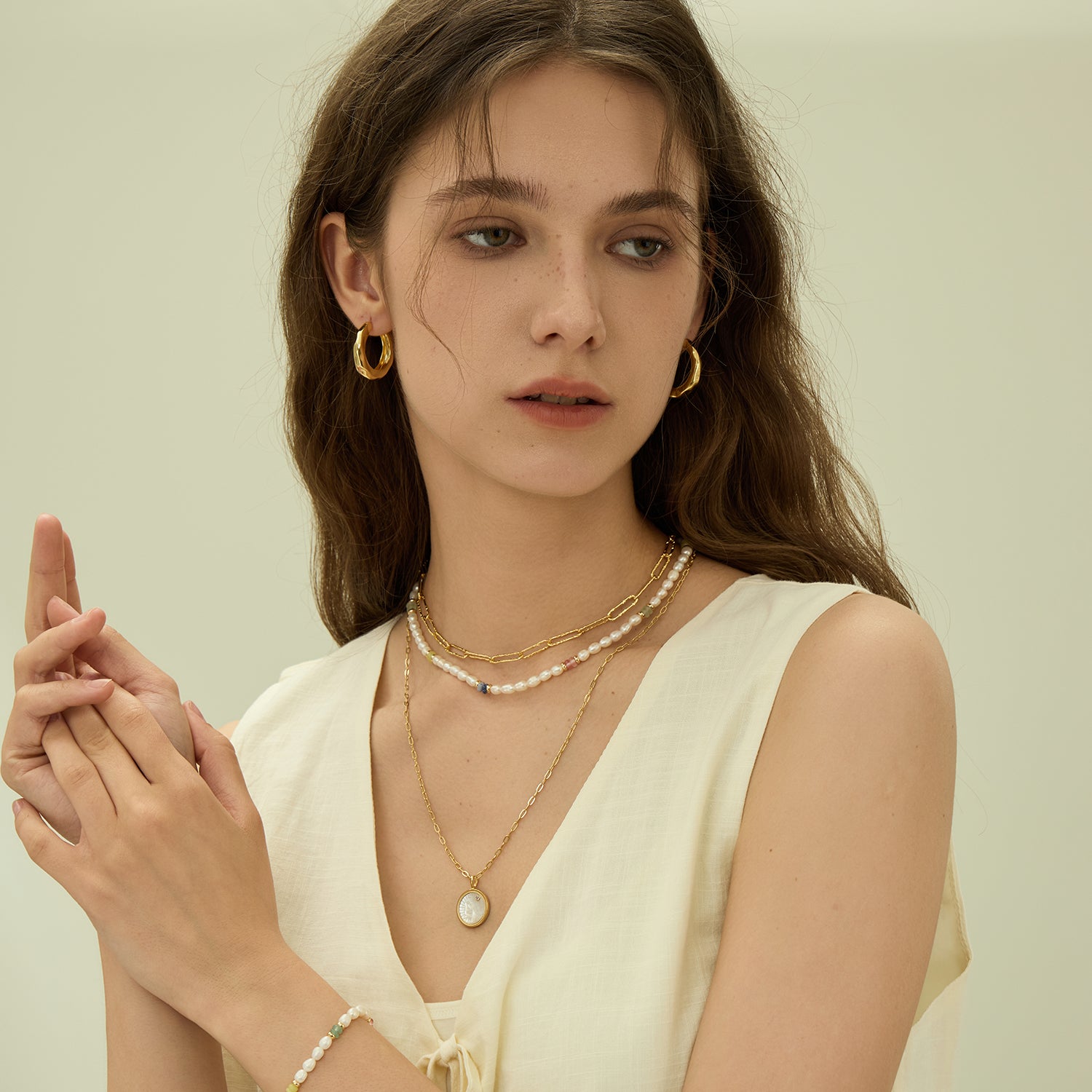 Secret Garden Pearl Beaded Necklace