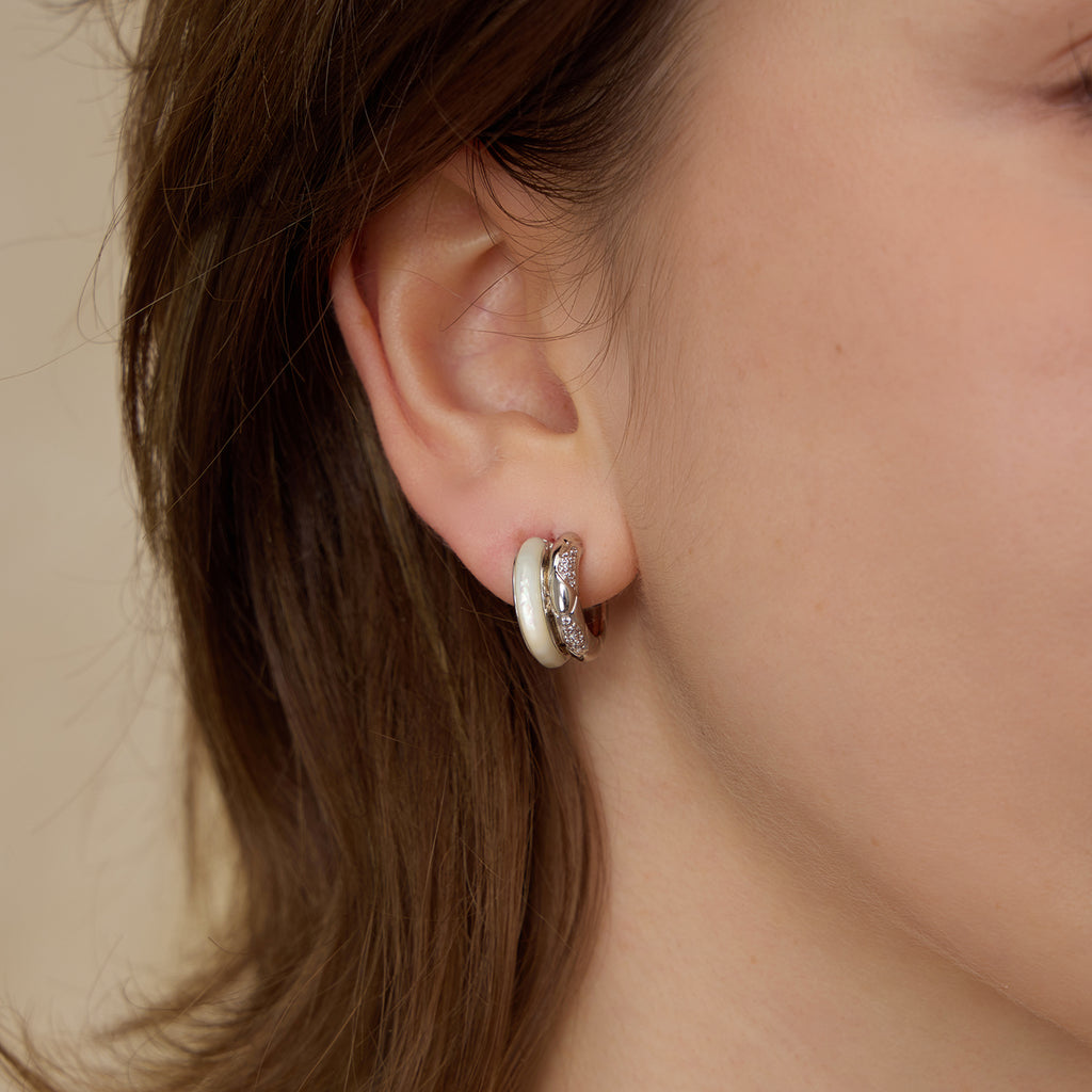 Felice Double Semicircle Hoop Earrings