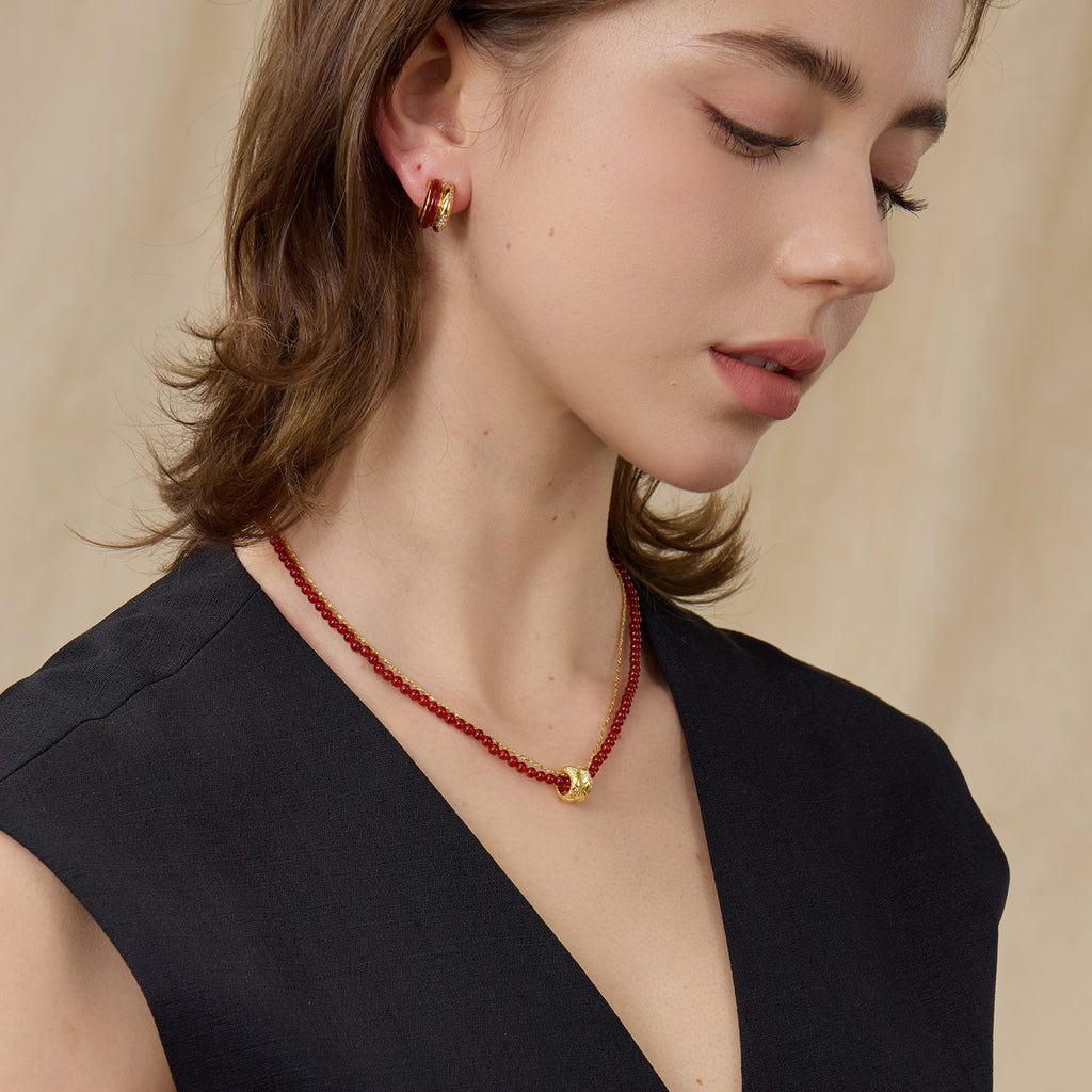 Felice Layered Beaded Necklace
