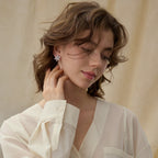 Crafted Snowflake Stud Earrings