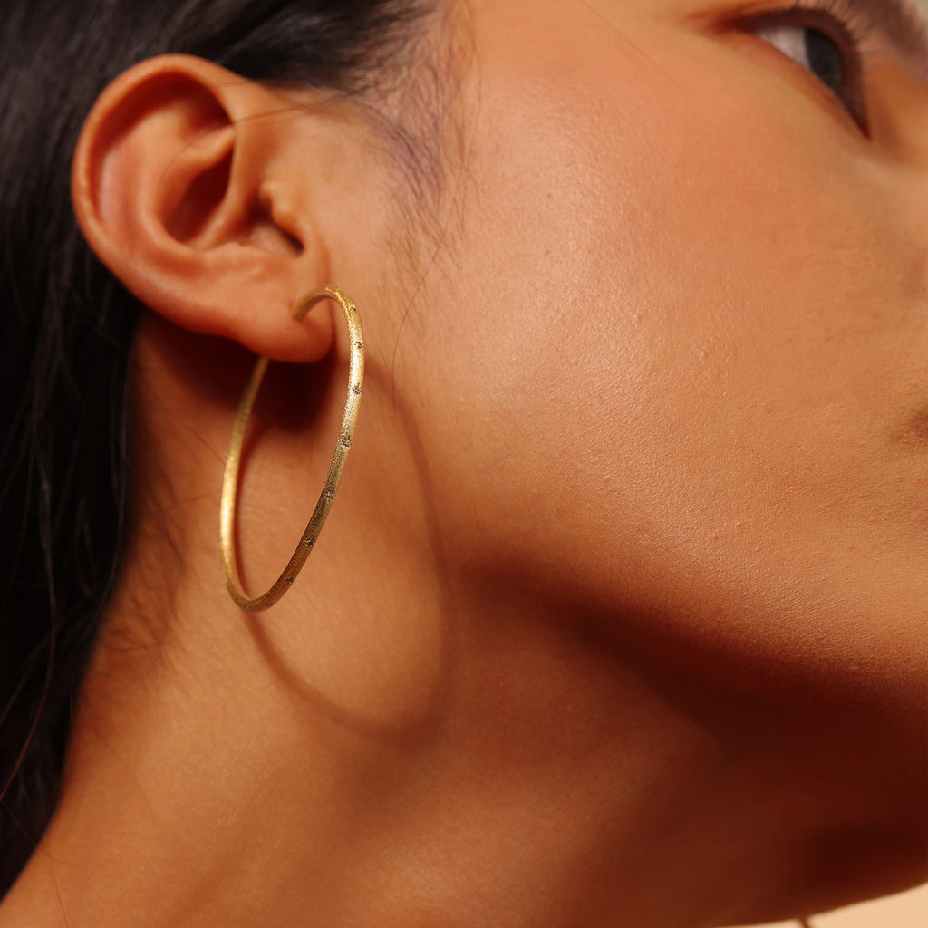 Mix & Match Oversized Thin Hoop Earrings