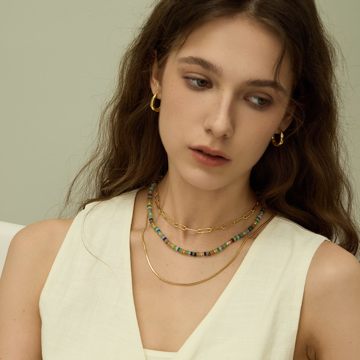 Secret Garden Rainbow Beaded Necklace