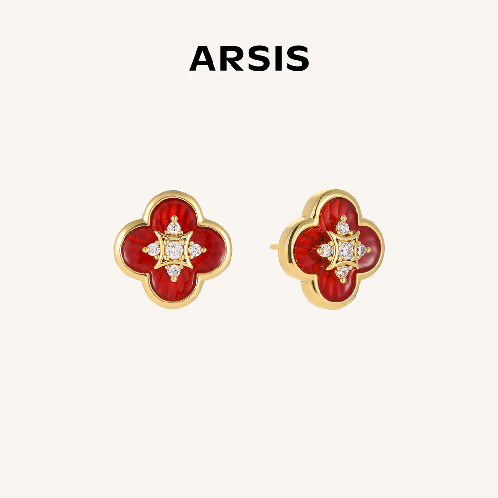 Secret Garden Clover Stud Earrings