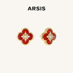 Secret Garden Clover Stud Earrings