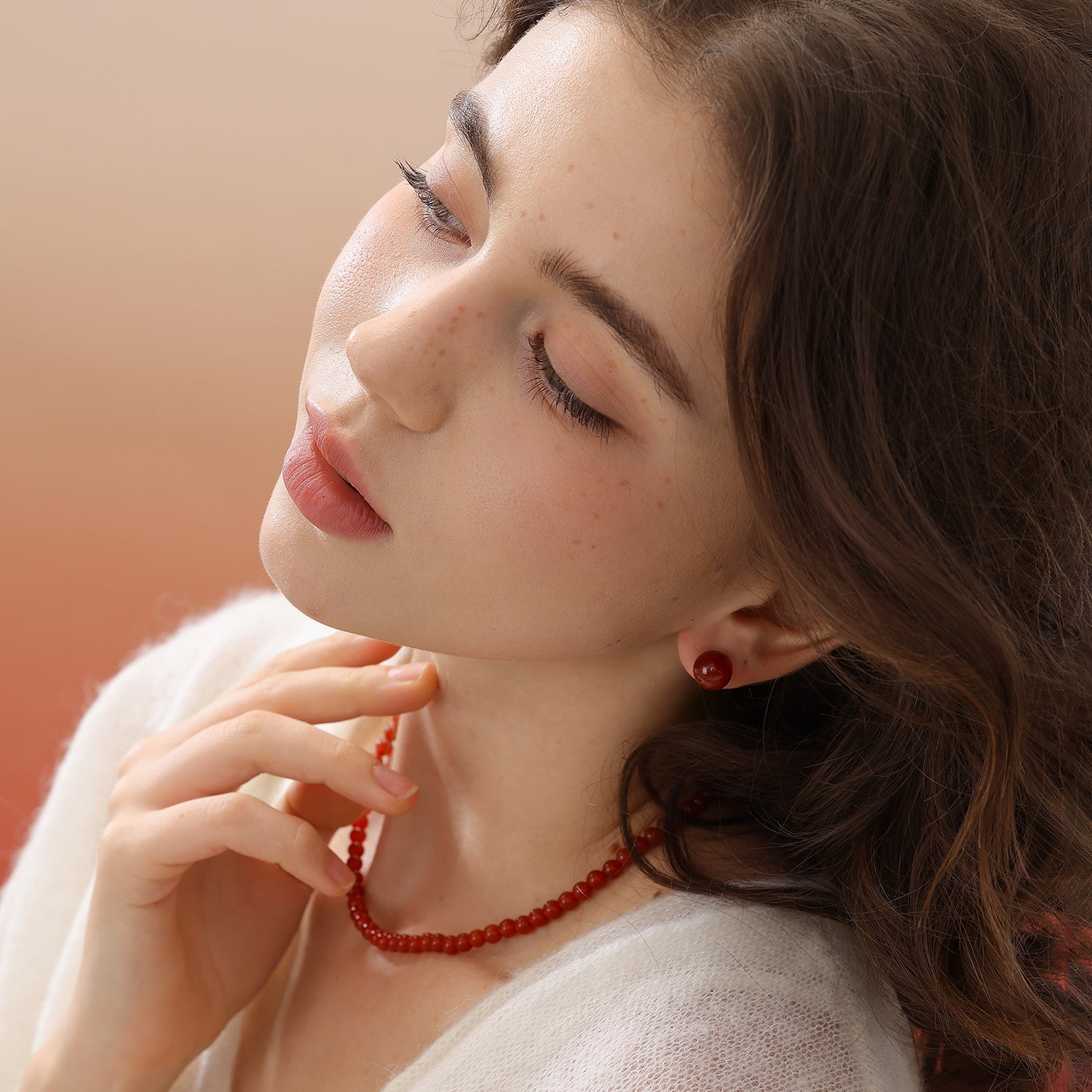 Good Luck Red Agate Jewelry Set