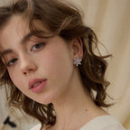 Crafted Snowflake Stud Earrings