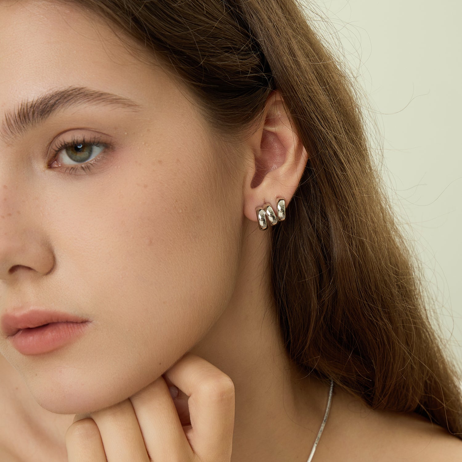 Mix & Match Triple Hoop Basic Earrings