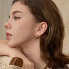 Felice Double Semicircle Hoop Earrings