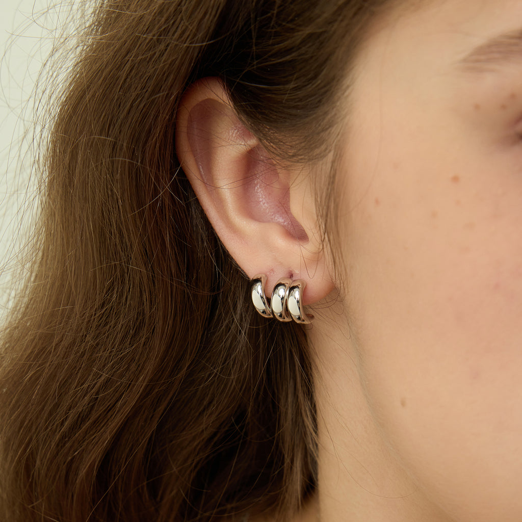 Mix & Match Triple Hoop Basic Earrings