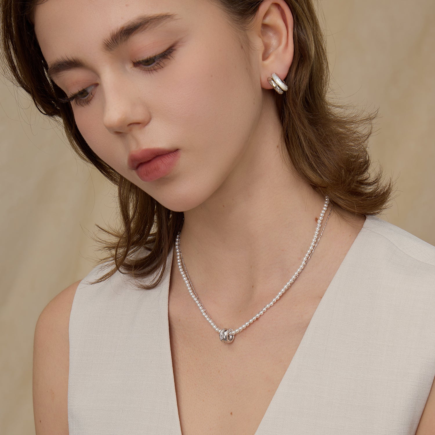 Felice Layered Beaded Necklace
