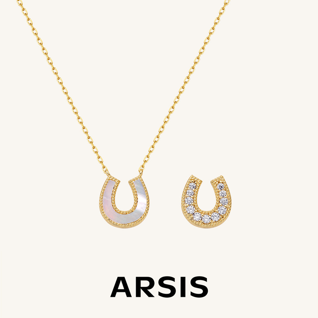 Lucky Symbol Horseshoe Necklace