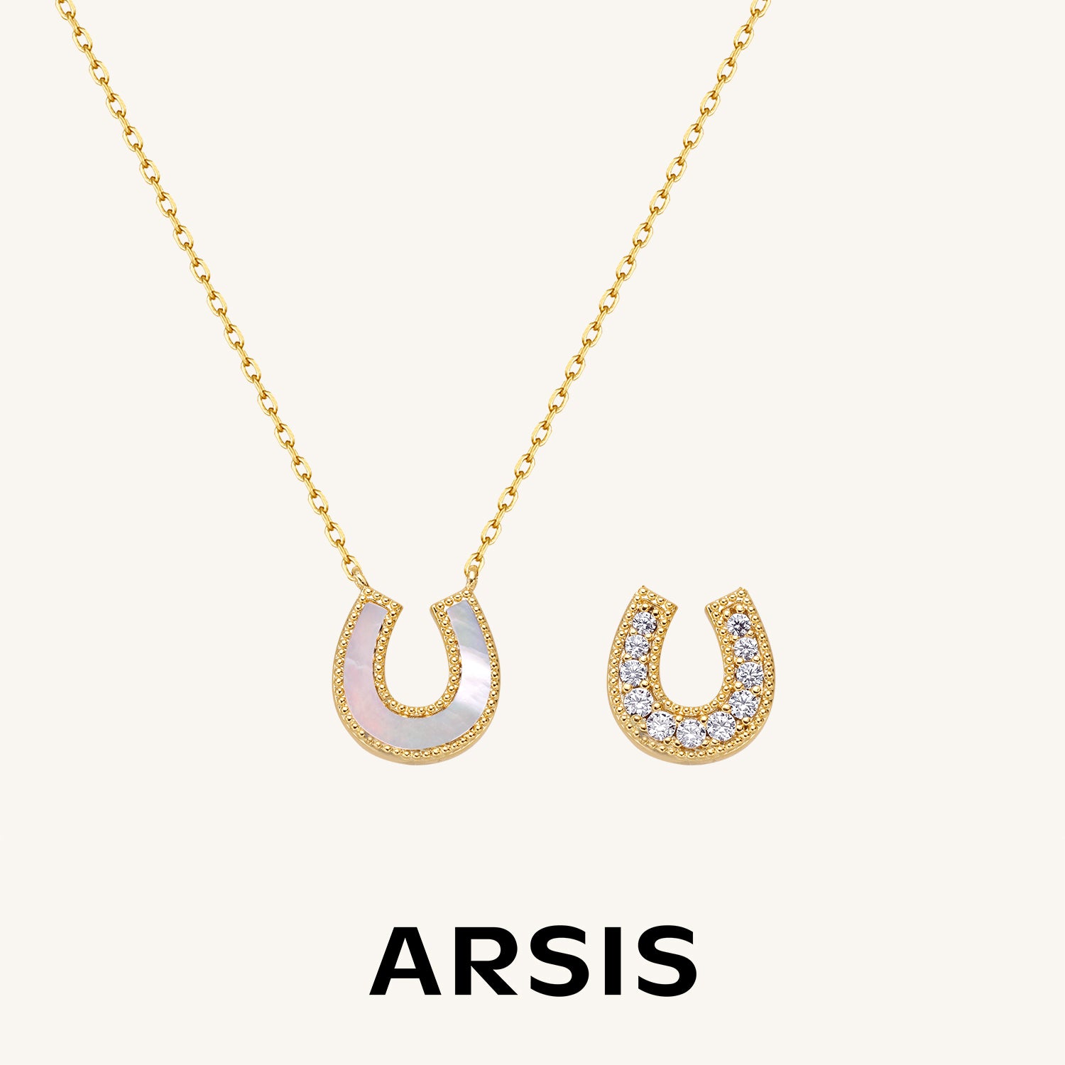 Lucky Symbol Horseshoe Necklace