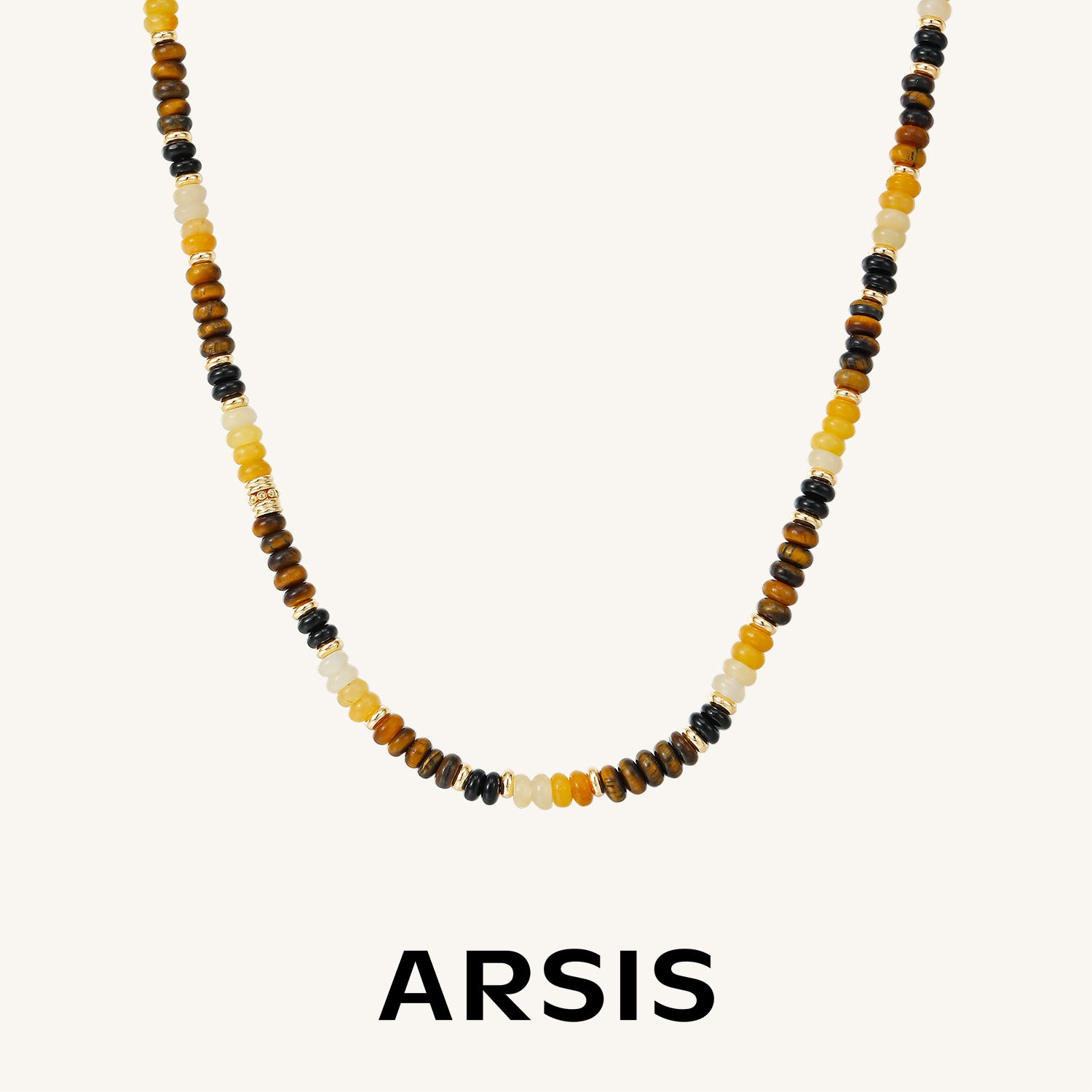 Secret Garden Tiger's Eye Beaded Necklace