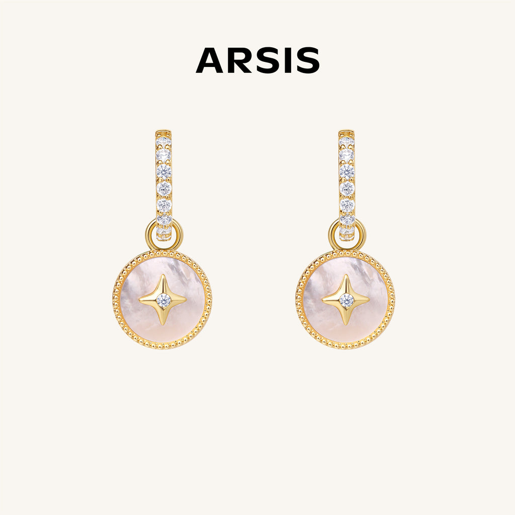 Lucky Star Huggie Earrings