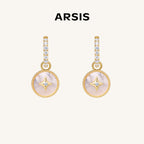 Lucky Star Huggie Earrings
