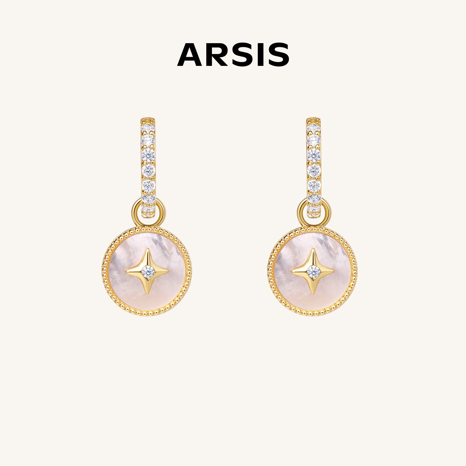 Lucky Star Huggie Earrings