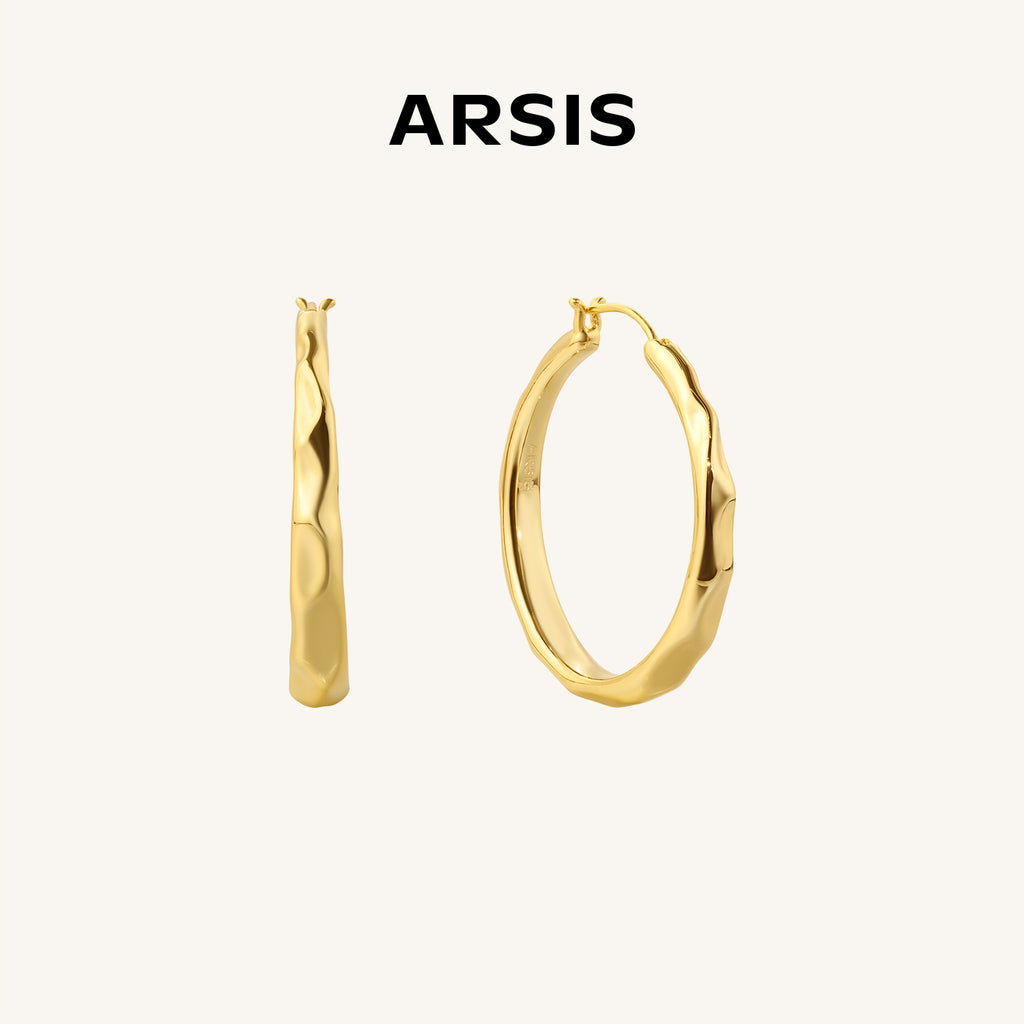Mix & Match Textured Large Hoops