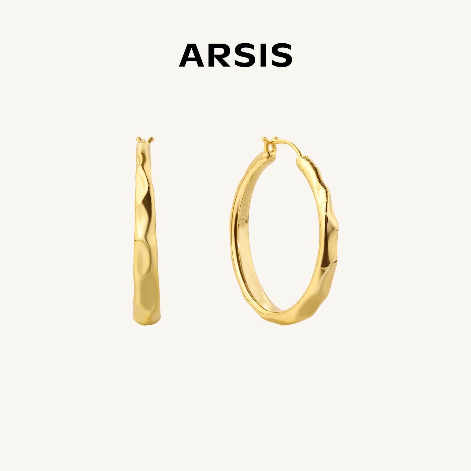 Mix & Match Textured Large Hoops