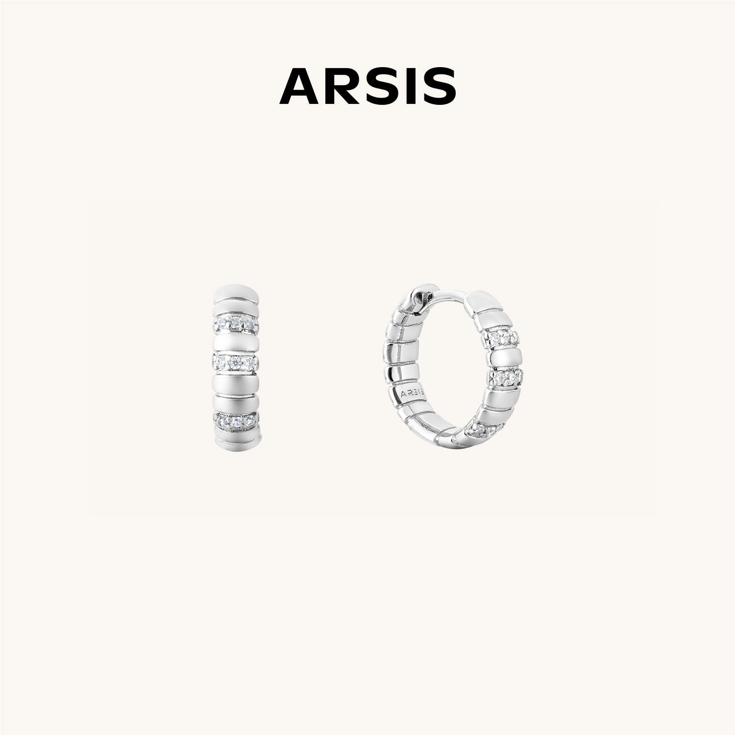 Mix & Match Snake Chain Pattern Hoop Earrings