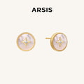 Lucky Star Stud Earrings in Mother of Pearl